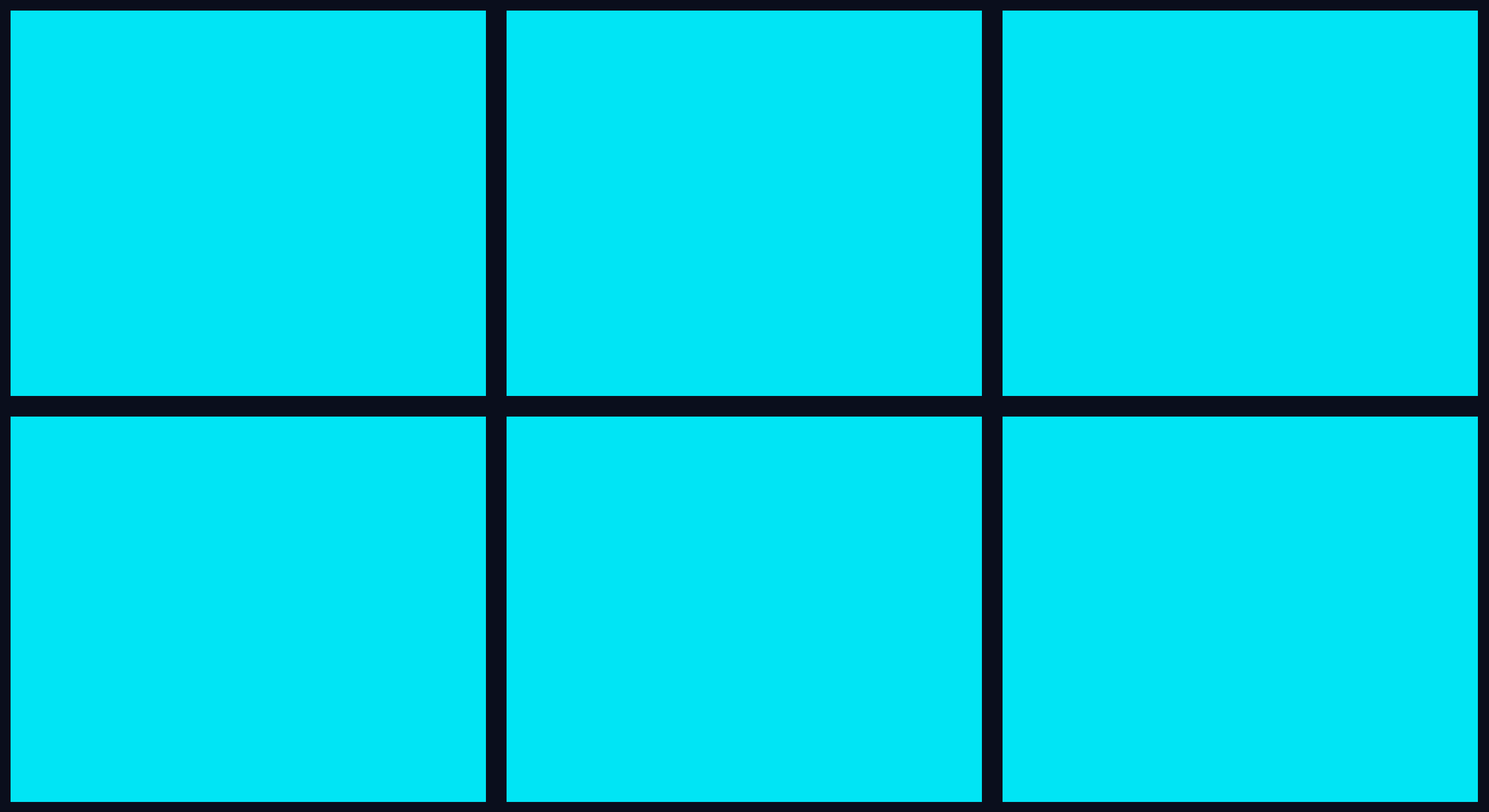 Cyan mask overlay showing 3×2 grid slicing zones